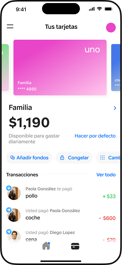 Tarjeta Uno